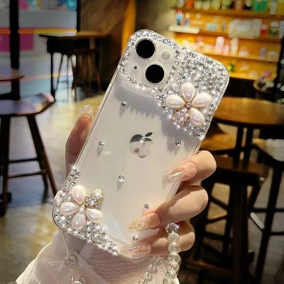 Sparkling Diamond transparent phone case